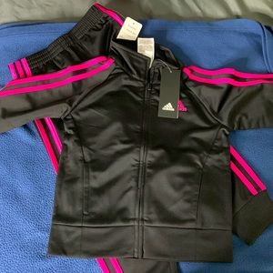 Toddler Girls Adidas 2pc Sweatsuit